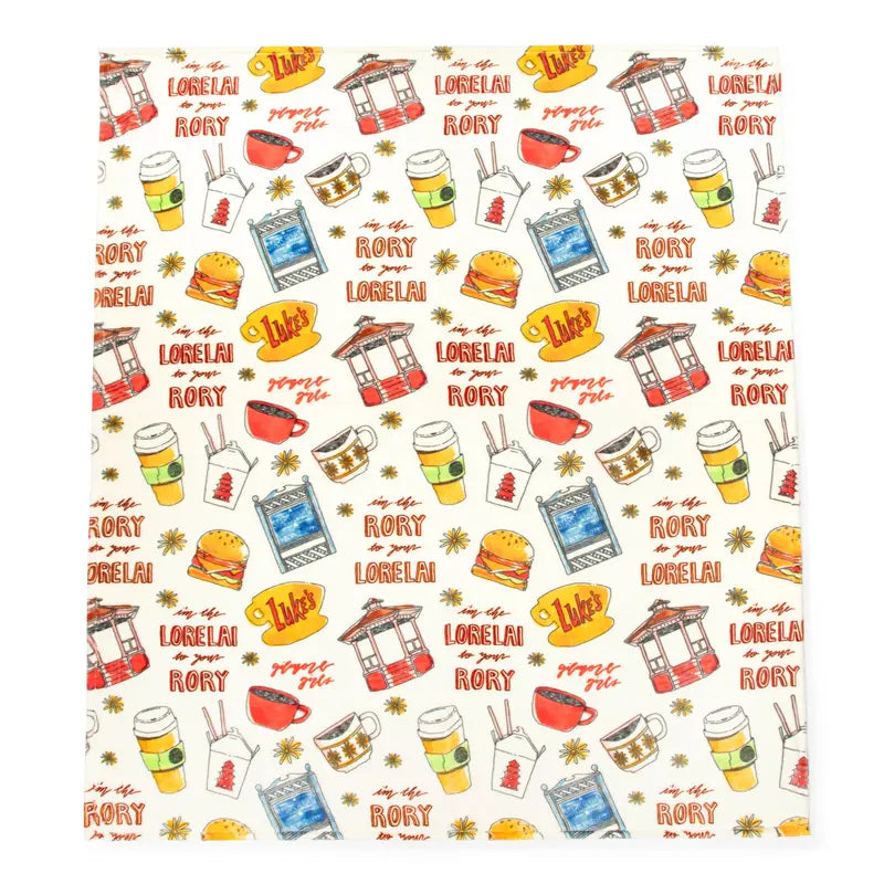 Jay Franco Official Warner Bros Gilmore Girls Super Plush Large Throw Blanket - 60x70 in, 60x90 in, Soft Fabric, Bedroom Bedding, Room Decor, Home Movie Night Cozy Setup, Stars Hollow Gift for Fans